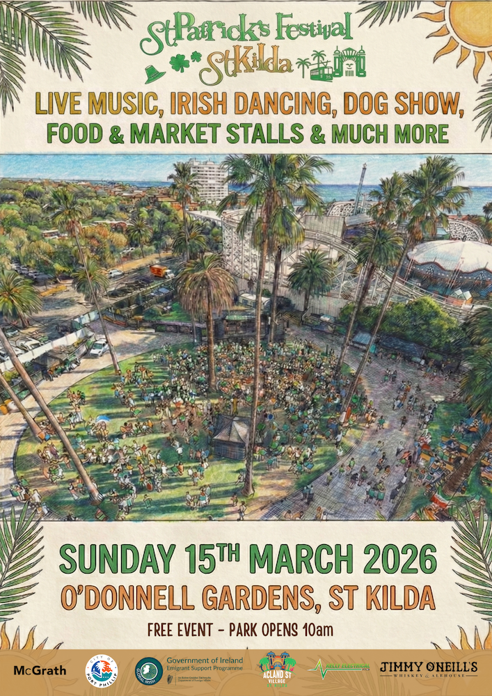 Melbourne St. Patrick's Day Festival 2026 Poster